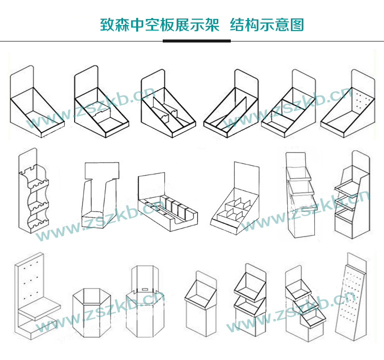 中空板展示架結構設計